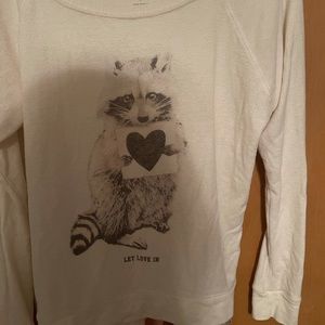 Vintage plush American eagle fleece shirt